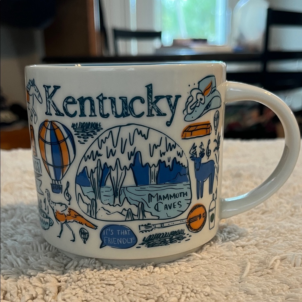 Starbucks Kentucky Mug - Blue and Orange